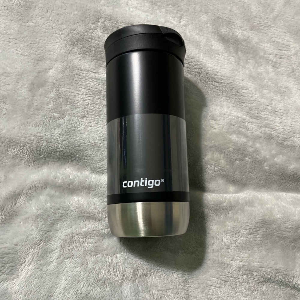 Contigo Huron 2.0 Stainless Steel Travel Mug with SNAPSEAL Lid Licorice,16 fl oz